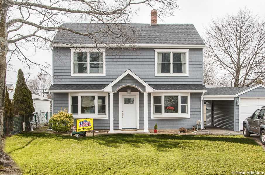 Finish photo Levittown Dormer on a cape