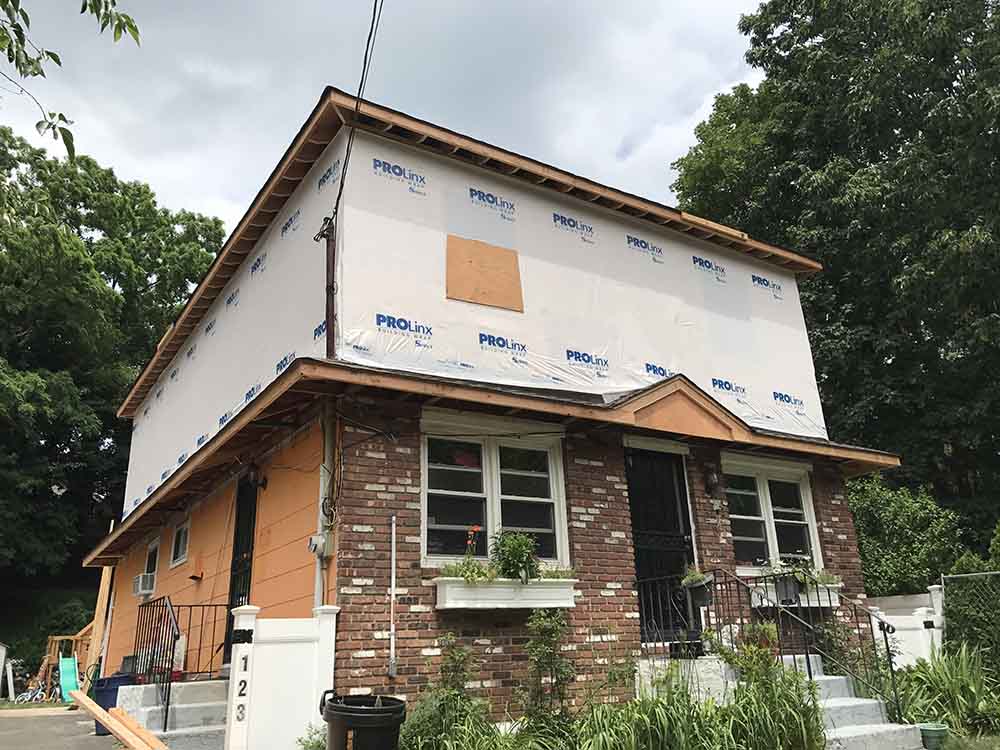 In Progress - Full Dormer on a Port Washington NY Home