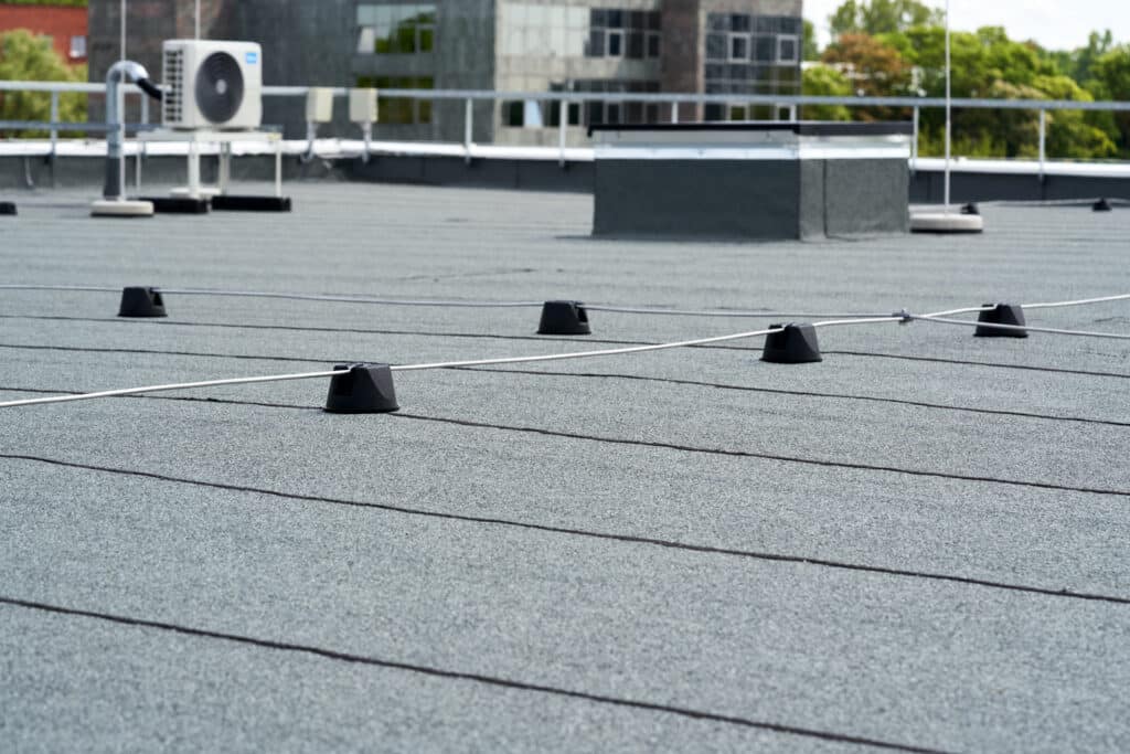 Flat commercial roof